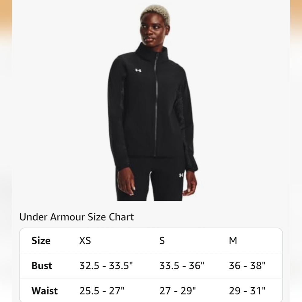 Under Armour Squad 3.0 Warmup women's stretch woven active jacket - Picture 9 of 11